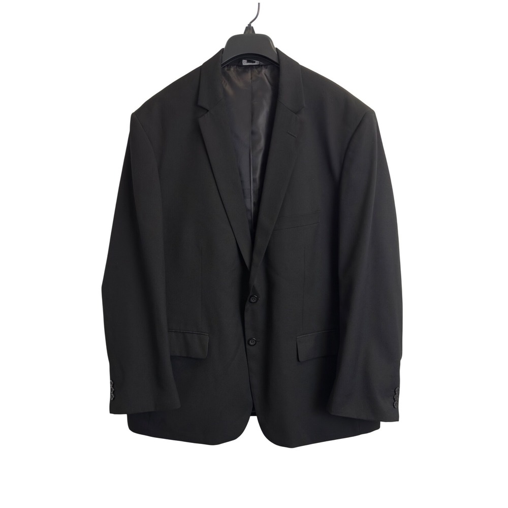 George Mens Black Blazer Suit Jacket 50R Regular Business Formal Professional